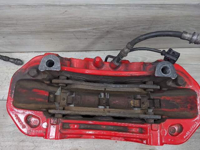 10-16 OEM Porsche Panamera Turbo S 4.4L AWD Front Rear Brembo Calipers Red SET