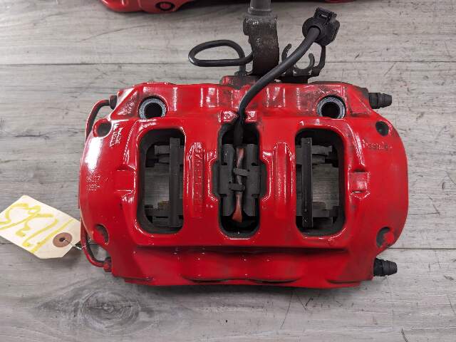 10-16 OEM Porsche Panamera Turbo S 4.4L AWD Front Rear Brembo Calipers Red SET