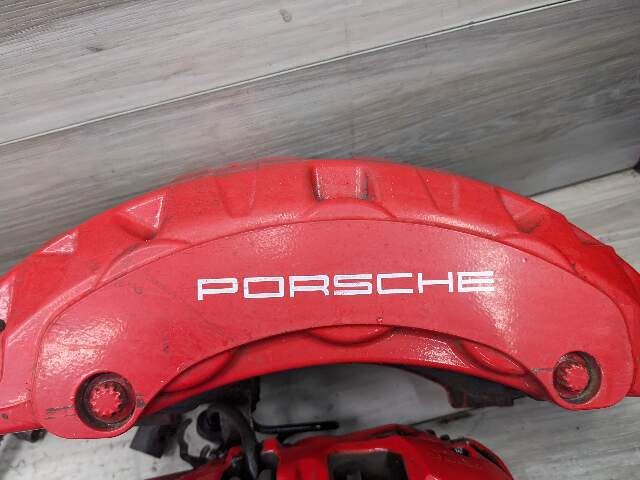 10-16 OEM Porsche Panamera Turbo S 4.4L AWD Front Rear Brembo Calipers Red SET