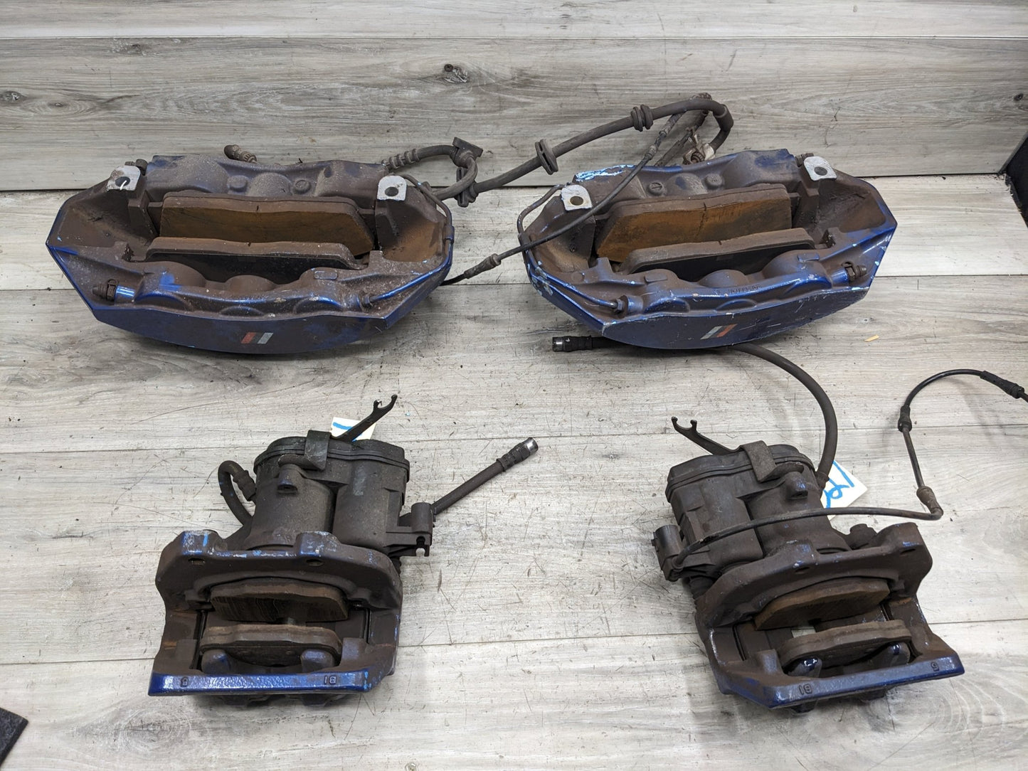 OEM BMW M6 F12 F13 F06 M5 F10 BREMBO Front Rear Brake Calipers Blue SET