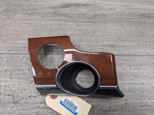 10-16 OEM Porsche Panamera Dash Ignition Key Hole Panel Trim Wood Trim