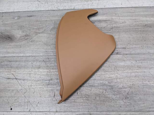 10-16 OEM Porsche Panamera Dashboard Left Driver Side End Cap Trim Cover Beige