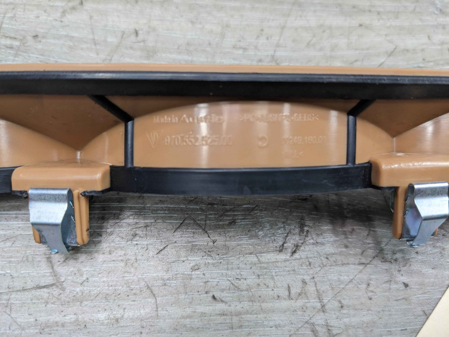 10-16 OEM Porsche Panamera Right Dashboard Speedometer Cluster Trim Cover Beige