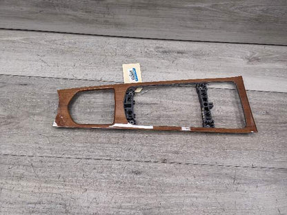 10-16 OEM Porsche Panamera Front Center Console Bezel Trim Wood