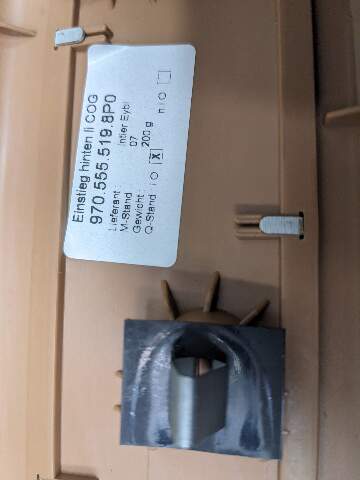 10-16 OEM Porsche Panamera Rear Left Door Sill Trim Beige