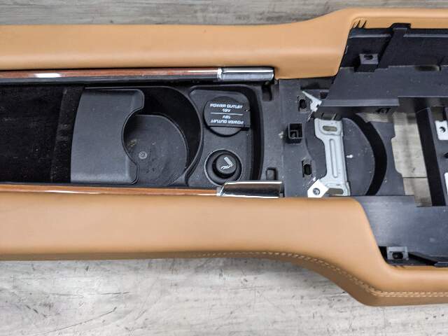 10-16 OEM Porsche Panamera Rear Center Console Assembly Beige