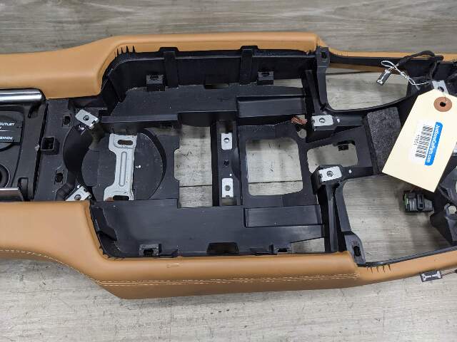 10-16 OEM Porsche Panamera Rear Center Console Assembly Beige