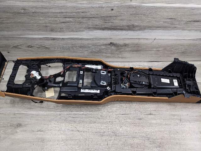 10-16 OEM Porsche Panamera Rear Center Console Assembly Beige