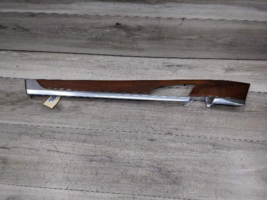 10-16 OEM Porsche Panamera Front Driver Side Inner Door Panel Wood Trim Molding