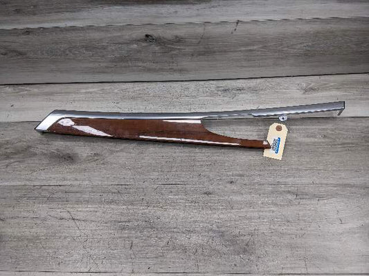 10-16 OEM Porsche Panamera Rear Right Passenger Side Inner Door Panel Wood Trim