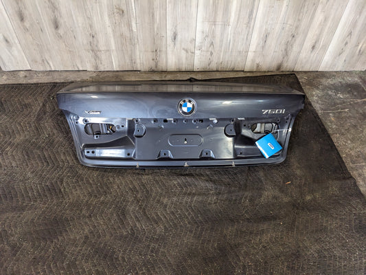 16-19 OEM BMW G11 G12 740 750 Rear Trunk Lid Panel Deck Shell Gray*