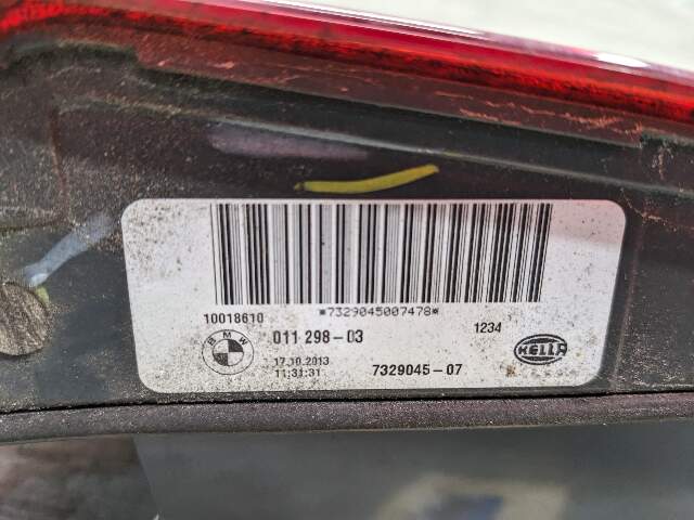 14-18 OEM BMW F15 F85 X5 M Rear Left Driver Side LED Inner Stop Tail Light