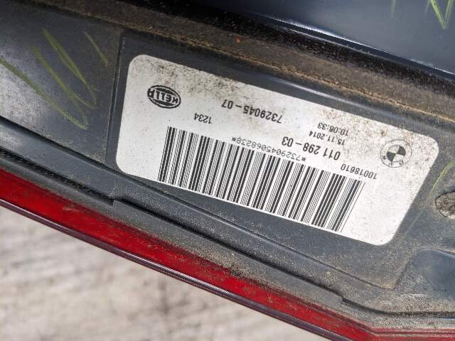14-18 OEM BMW F15 F85 X5 X5M Rear Left Driver Side Trunk Inner Stop Tail Light