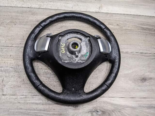 09-15 OEM BMW E82 E90 E93 E84 X1 Steering Wheel Black LEATHER w/Shifters