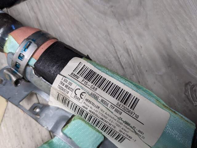 OEM BMW F15 X5 F85 X5M Left Driver Side Top Roof Head Air Bag Airbag Curtain