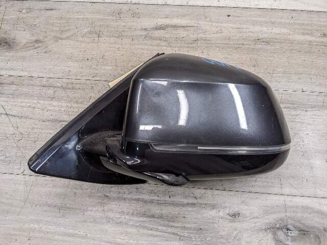 14-18 OEM BMW F15 X5 Left Driver Side Power Folding Mirror Assembly Camera Blue