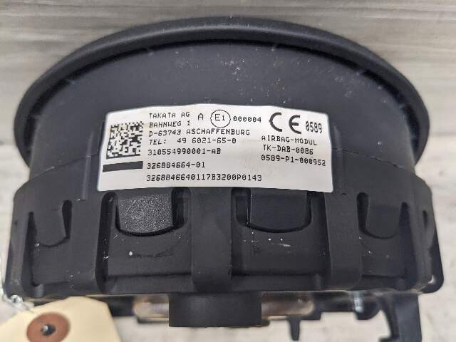 OEM BMW E82 E90 E92 E93 Front Driver SPORT Steering Wheel Airbag Air Bag Black