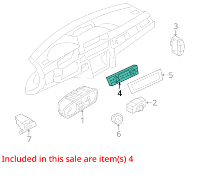 07-13 OEM BMW E92 E93 328 335 AC A/C Heater Climate Control Switch Panel