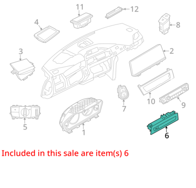 12-20 OEM BMW F30 F32 F80 F82 F83 M3 M4 Lane Departure Driver Assistance Switch