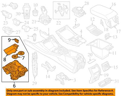 OEM BMW G01 G02 F97 F98 Central Console Cup Holder Storage Tray Trim Cover