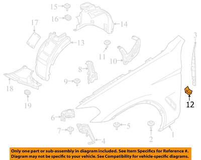 18-23 OEM BMW G01 X3 Front Right Passenger Side Fender Liner Wheel Splash Shield