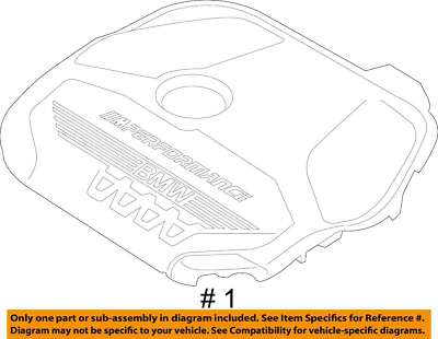 OEM BMW F39 F44 F48 X1 228 Engine B46 Cover Head Cylinder Ignition Coil Covering
