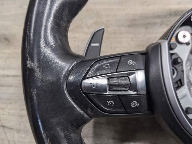 OEM BMW F80 F82 F87 M2 M3 M4 Steering Wheel M SPORT Black Leather w/ Shifters