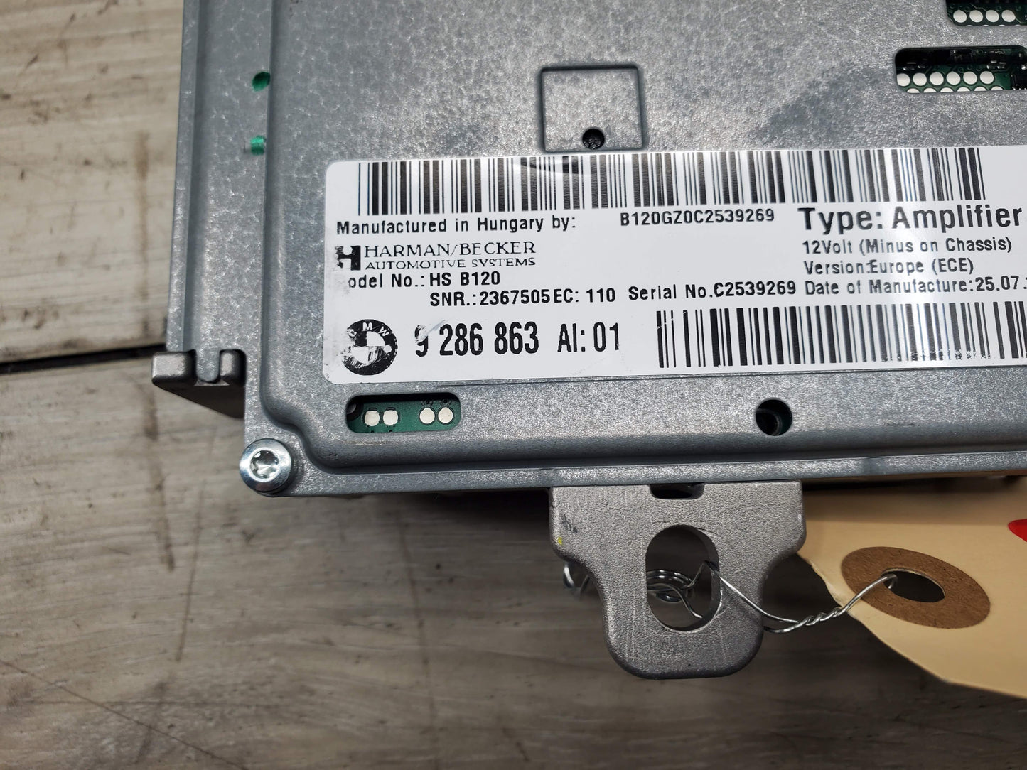 OEM BMW E70 E71 E89 X6M Z4 Audio Control Module Active Sound Design HARMAN
