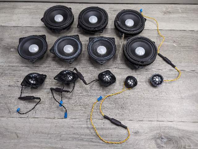 16-20 OEM BMW M4 F83 F82 F32 F22 Audio Sound System Speaker HARMAN KARDON SET