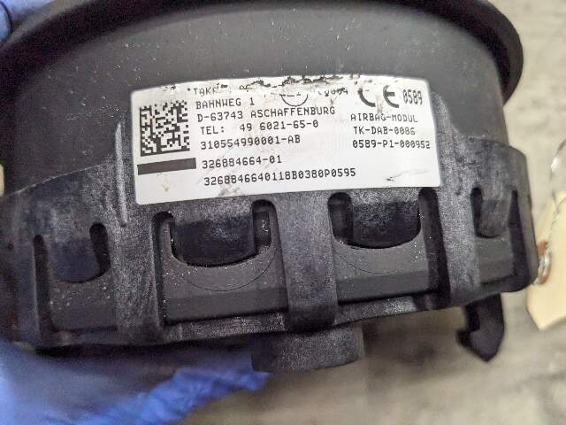 OEM BMW E82 E90 E92 E93 Front Driver SPORT Steering Wheel Airbag Air Bag Black**