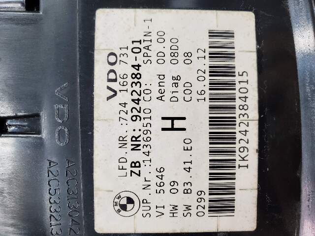 11-13 OEM BMW E92 E93 335is LCI Speedometer Instrument Cluster VDO