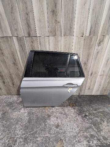 12-16 OEM BMW F31 Sedan Rear Left Driver Side Door Shell Panel Silver w/ Glass