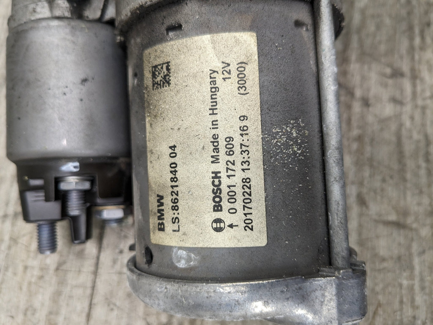 14-19 OEM BMW F22 F23 F30 F32 F33 F36 G11 G12 B58 BOSCH Engine Starter Motor