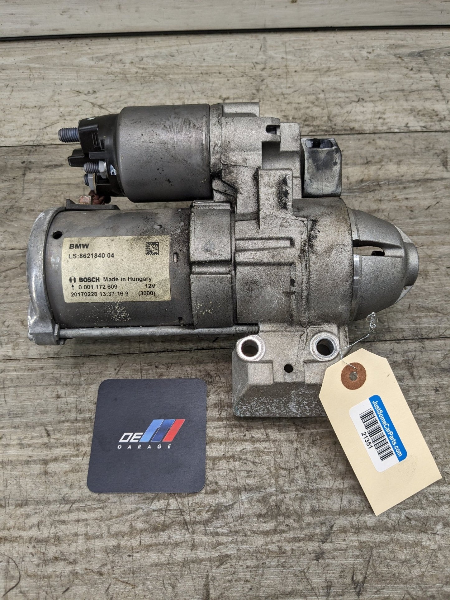 14-19 OEM BMW F22 F23 F30 F32 F33 F36 G11 G12 B58 BOSCH Engine Starter Motor