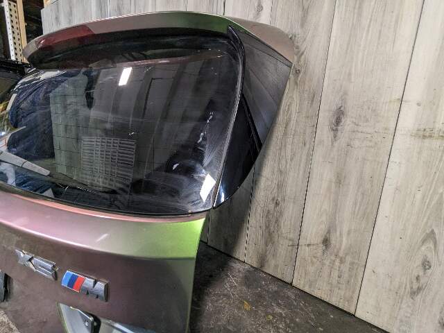 14-18 OEM BMW F15 F85 X5 Rear Trunk Lid Tail Gate Upper Door W/ Glass Gray