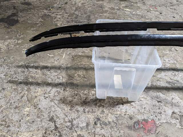 12-18 OEM BMW F15 F85 X5 X5M Left Right Roof Rail Railing Black SET