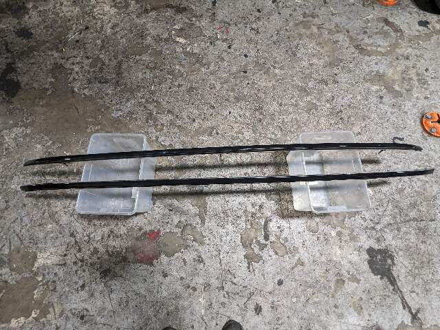 12-18 OEM BMW F15 F85 X5 X5M Left Right Roof Rail Railing Black SET