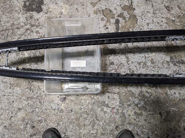 12-18 OEM BMW F15 F85 X5 X5M Left Right Roof Rail Railing Black SET