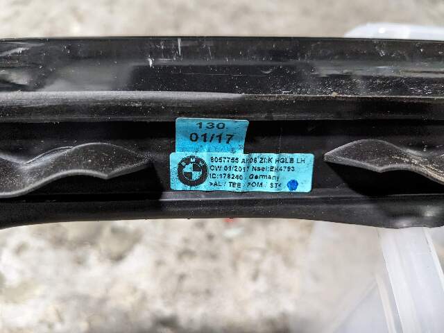 12-18 OEM BMW F15 F85 X5 X5M Left Right Roof Rail Railing Black SET