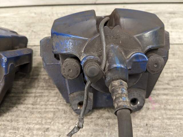 15-19 OEM BMW F85 X5M F86 X6M Rear Brake Calipers SET BREMBO Blue