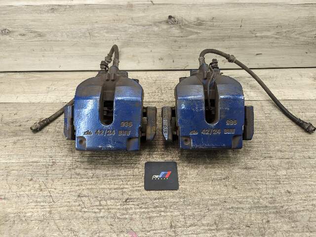 15-19 OEM BMW F85 X5M F86 X6M Rear Brake Calipers SET BREMBO Blue