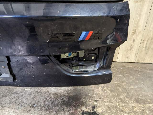 14-18 OEM BMW F15 F85 X5 Rear Trunk Lid Tail Gate Upper Door W/ Glass Blue