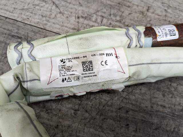 OEM BMW F30 F80 F36 M2 M3 Right Passenger Top Roof Head Air Bag Airbag Curtain