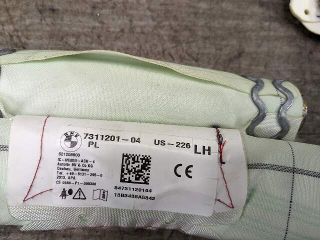 OEM BMW F30 F80 F36 M2 M3 Left Drivers Side Top Roof Head Air Bag Airbag Curtain