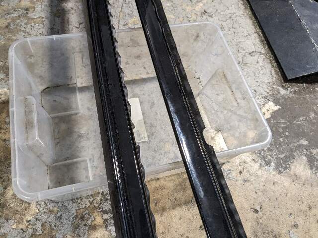 12-18 OEM BMW F15 F85 X5 X5M Left Right Roof Rail Railing Black SET*