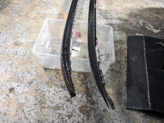 12-18 OEM BMW F15 F85 X5 X5M Left Right Roof Rail Railing Black SET*