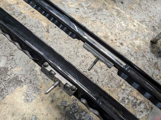 12-18 OEM BMW F15 F85 X5 X5M Left Right Roof Rail Railing Black SET*