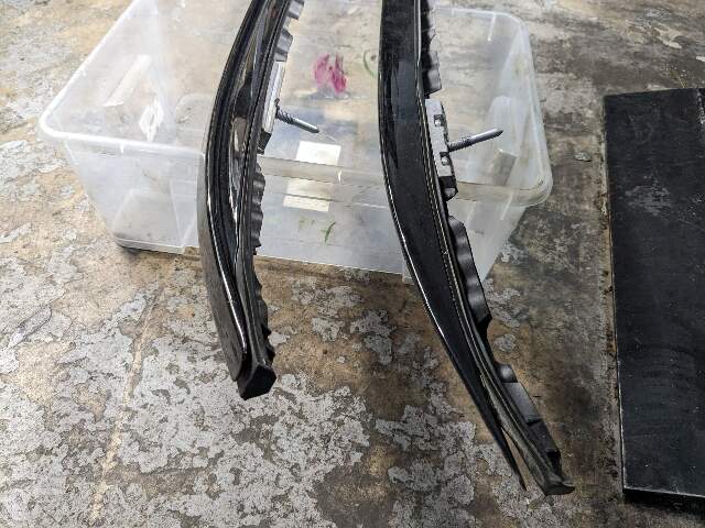12-18 OEM BMW F15 F85 X5 X5M Left Right Roof Rail Railing Black SET*
