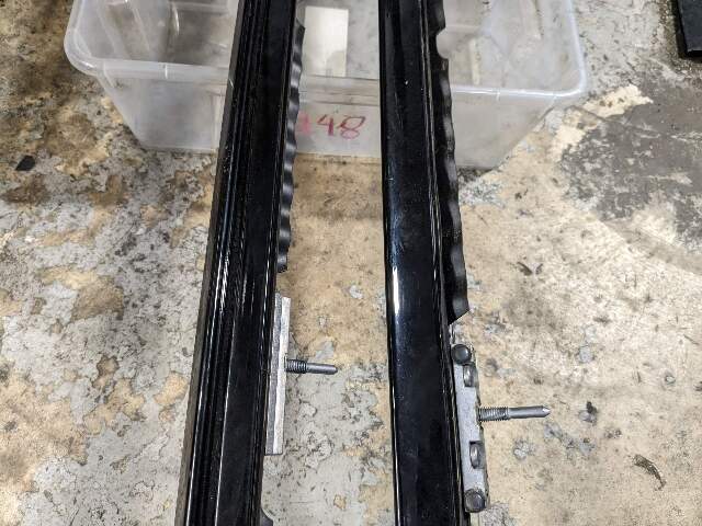 12-18 OEM BMW F15 F85 X5 X5M Left Right Roof Rail Railing Black SET*