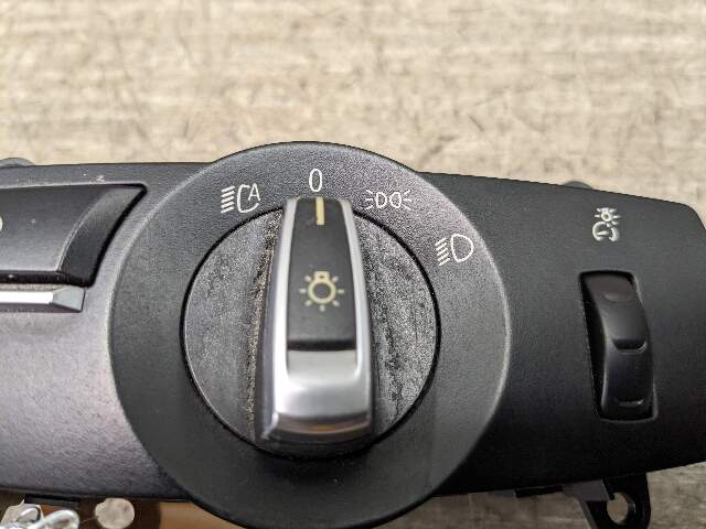 10-18 OEM BMW F13 F10 F06 F25 Headlight Switch Control Panel Light Module BLACK*